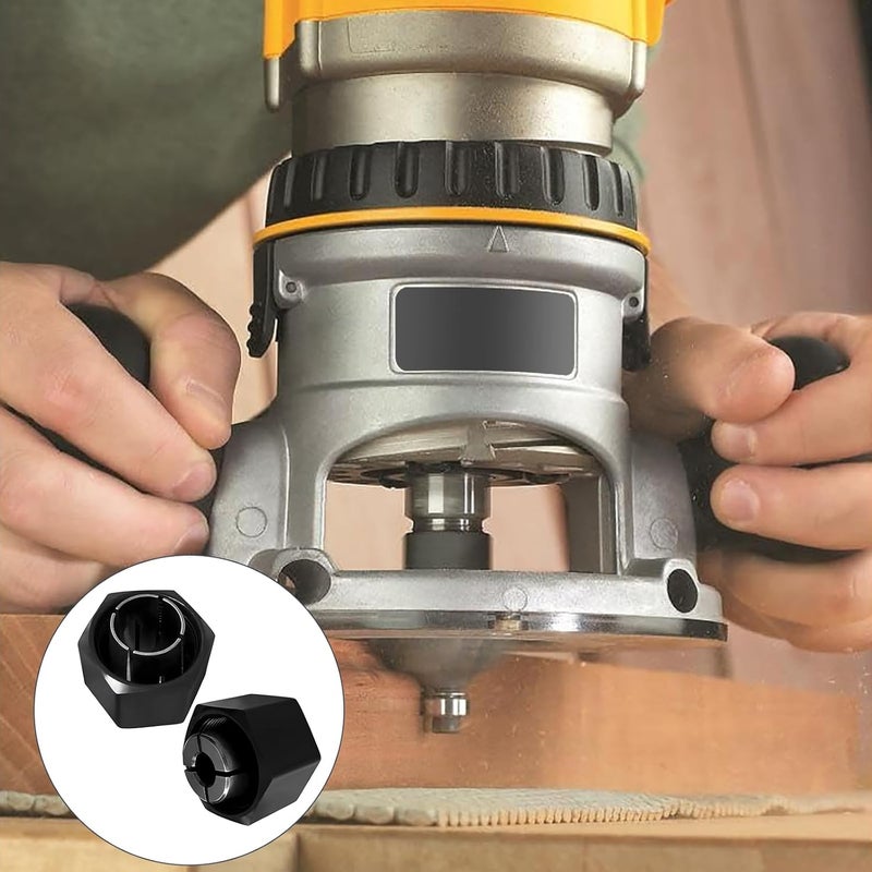 Yutacorex 1/2" and 1/4" Router Collet for Dewalt DW621 DW616 DW618 Dw622 Dw626 Router, for Bosch 1617, 1617EVS, 1618, 1618EVS, 1613, 1613EVS, 1613AEVS Router Part No. 326286-03, 326286-04, 2610906283,2610906284 - Image 5
